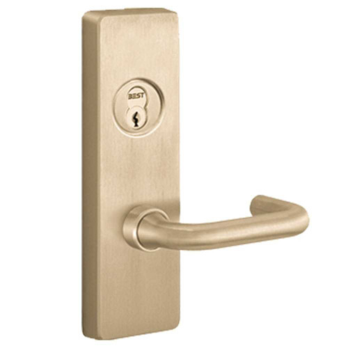PHI R4903C 606 LHR Apex and Olympian Series Wide Stile Trim Key Retracts Latchbolt C Lever Design Left Hand Reverse Retrofit Trim Satin Brass R4903C 606 LHR