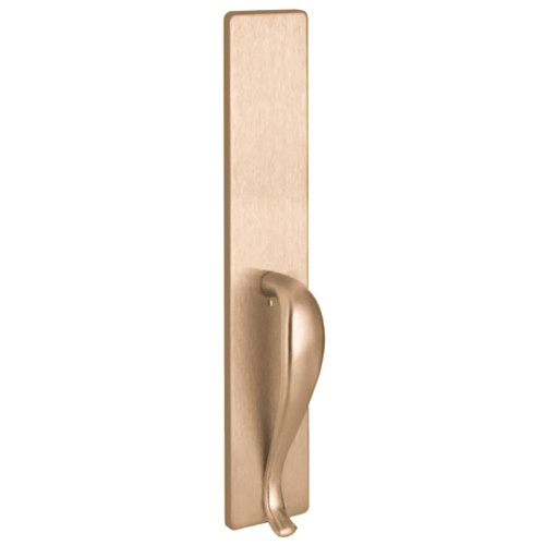 PHI R1702B 612 Apex and Olympian Series Wide Stile Trim Exit Only Dummy Trim B Design Pull Retrofit Trim Satin Bronze Clear Coated R1702B 612