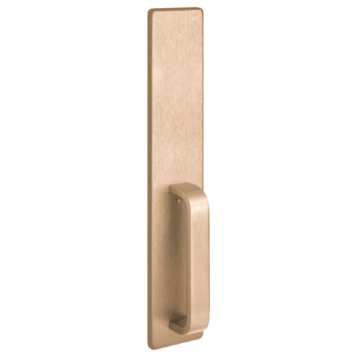 PHI R1702A 612 Apex and Olympian Series Wide Stile Trim Exit Only Dummy Trim A Design Pull Retrofit Trim Satin Bronze Clear Coated R1702A 612