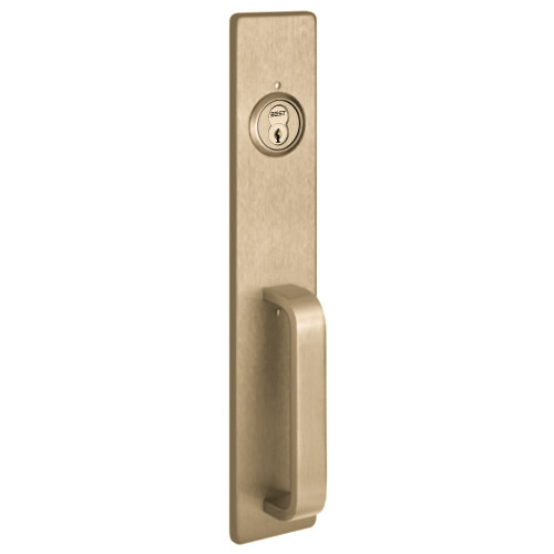 PHI C1703A 606 Apex and Olympian Series Wide Stile Trim Key Retracts Latchbolt A Design Pull for Concealed Vertical Rod Satin Brass