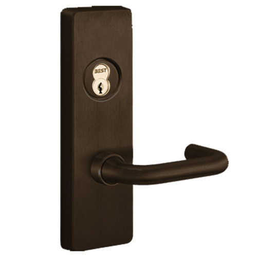 PHI 4908C 613 RHR Apex and Olympian Series Wide Stile Trim Key Controls Lever C Lever Design Right Hand Reverse Dark Oxidized Satin Bronze Oil Rubbed