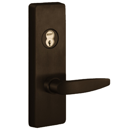 PHI 4908B 613 LHR Apex and Olympian Series Wide Stile Trim Key Controls Lever B Lever Design Left Hand Reverse Dark Oxidized Satin Bronze Oil Rubbed