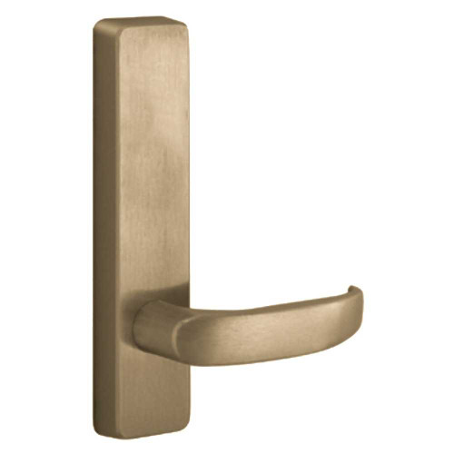 PHI 2902D 606 LHR Apex Series Narrow Stile Trim Exit Only Dummy Trim D Design Lever Left Hand Reverse Satin Brass 2902D 606 LHR
