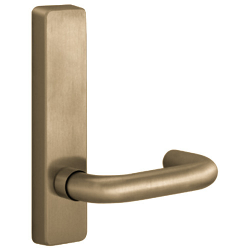 PHI 2902C 606 LHR Apex Series Narrow Stile Trim Exit Only Dummy Trim C Design Lever Left Hand Reverse Satin Brass