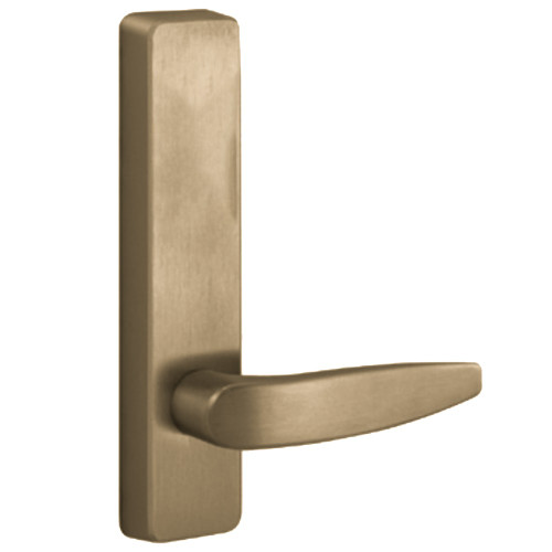 PHI 2902B 606 RHR Apex Series Narrow Stile Trim Exit Only Dummy Trim B Design Lever Right Hand Reverse Satin Brass