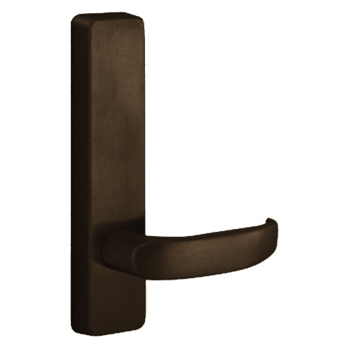 PHI 2914D 613 LHR Apex Series Narrow Stile Trim Lever Always Active D Design Lever Left Hand Reverse Dark Oxidized Satin Bronze Oil Rubbed