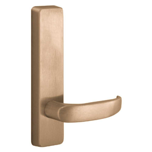 PHI 2902D 612 LHR Apex Series Narrow Stile Trim Exit Only Dummy Trim D Design Lever Left Hand Reverse Satin Bronze Clear Coated 2902D 612 LHR