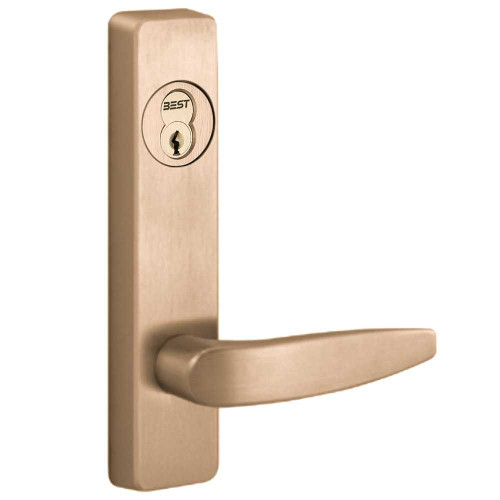 PHI 2903B 612 RHR Apex Series Narrow Stile Trim Key Retracts Latchbolt B Design Lever Right Hand Reverse Satin Bronze Clear Coated 2903B 612 RHR