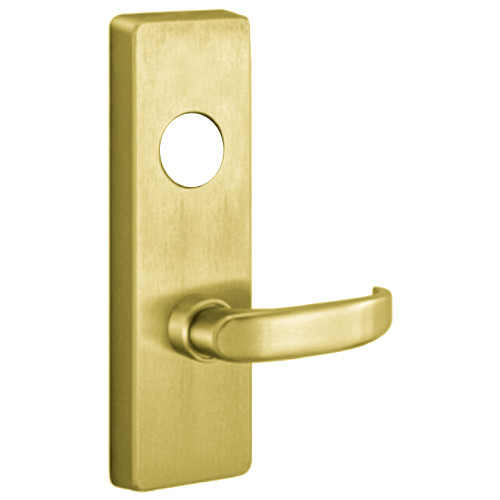 PHI M4908D 606 RHR Apex and Olympian Series Wide Stile Trim Key Controls Lever D Lever Design Right Hand Reverse Requires 1-1/4 In Mortise Type Cylinder Satin Brass