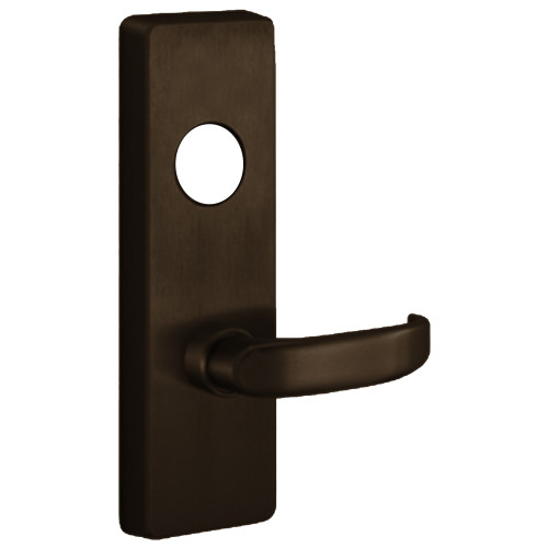 PHI M4908D 613 RHR Apex and Olympian Series Wide Stile Trim Key Controls Lever D Lever Design Right Hand Reverse Requires 1-1/4 In Mortise Type Cylinder Dark Oxidized Satin Bronze Oil Rubbed