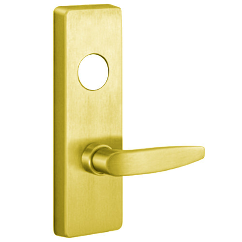 PHI M4908B 606 RHR Apex and Olympian Series Wide Stile Trim Key Controls Lever B Lever Design Right Hand Reverse Requires 1-1/4 In Mortise Type Cylinder Satin Brass