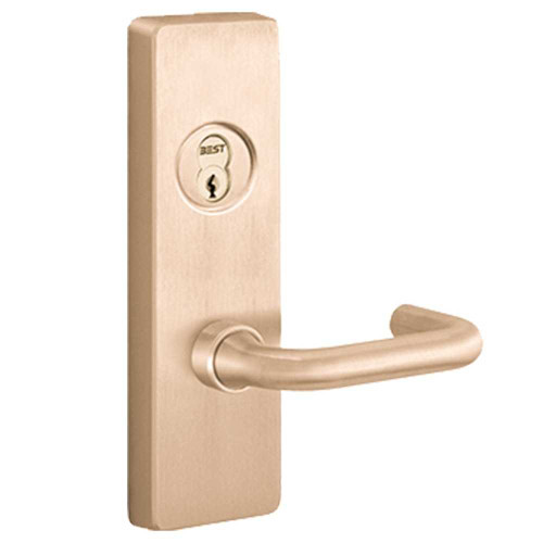 PHI RVM4908C 612 RHR Apex and Olympian Series Wide Stile Trim Key Controls Lever C Lever Design Right Hand Reverse Vandal Resistant Requires 1-1/4 In Mortise Type Cylinder Retrofit Trim Satin Bronze Clear Coated RVM4908C 612 RHR