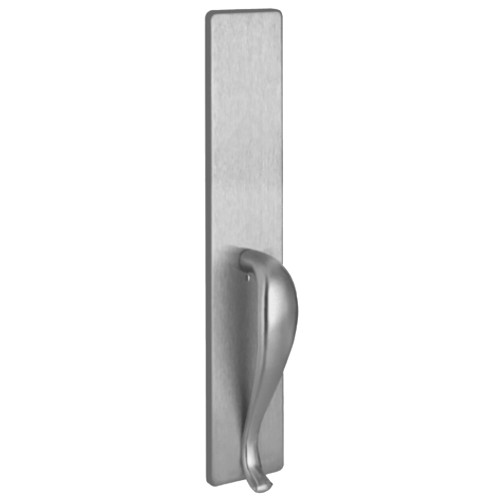 PHI C1702B 630 Apex and Olympian Series Wide Stile Trim Exit Only Dummy Trim B Design Pull for Concealed Vertical Rod Satin Stainless Steel C1702B 630