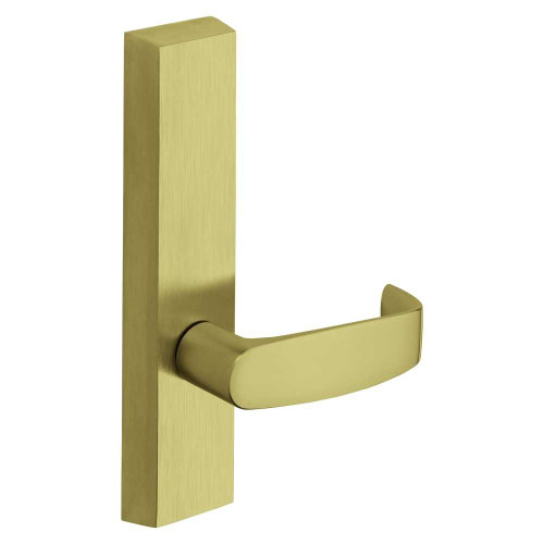 Sargent 710-4 ETL RHRB 4 Grade 1 Exit Device Trim Dummy For Concealed Vertical Rod 8400 8600 Series Devices L Lever RHR Satin Brass 710-4 ETL RHRB 4
