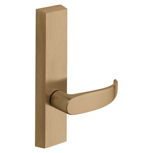 Sargent 715-4 ETP RHRB 10 Grade 1 Exit Device Trim Passage Function For Concealed Vertical Rod 8400 8600 Series Devices P Lever RHR Satin Bronze Clear Coated 715-4 ETP RHRB 10
