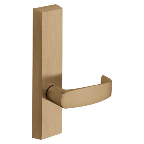 Sargent 715-8 ETL LHRB 10 Grade 1 Exit Device Trim Passage Function For Rim 8800 and NB8700 Series Devices L Lever LHR Satin Bronze Clear Coated 715-8 ETL LHRB 10