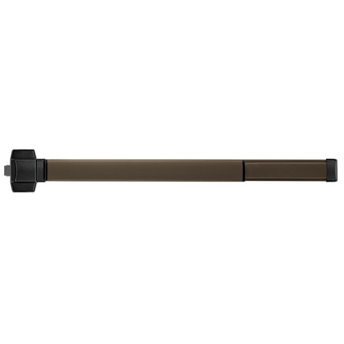 PHI TSFL5102 695 48 Grade 1 Fire Rated Rim Exit Device Wide Stile Pushpad 48 Device Dummy Trim Touchbar Monitor Dark Bronze Painted Finish Non-Handed