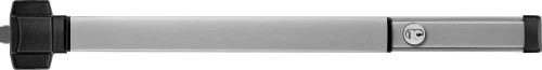PHI 5108CD 689 48 Grade 1 Rim Exit Device Wide Stile Pushpad 48 Device Classroom Function Cylinder Dogging Aluminum Painted Finish Non-Handed 5108CD 689 48