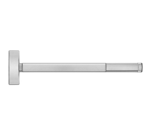 PHI ELR2808 606 36 Grade 1 Concealed Vertical Rod Exit Device Wide Stile Pushpad 36 Device Classroom Function Hex Key Dogging Electric Latch Retraction Satin Brass Finish Field Reversible