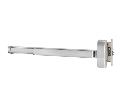 PHI DEFL2715LBR 613 48 Grade 1 Fire Rated Concealed Vertical Rod Exit Device for Wood Doors Wide Stile Pushpad 48 Device Privacy Function Delayed Egress Device 15 Seconds Less Bottom Rod Dark Oxidized Satin Bronze Oil Rubbed Finish Field Reversible DEFL2715LBR 613 48