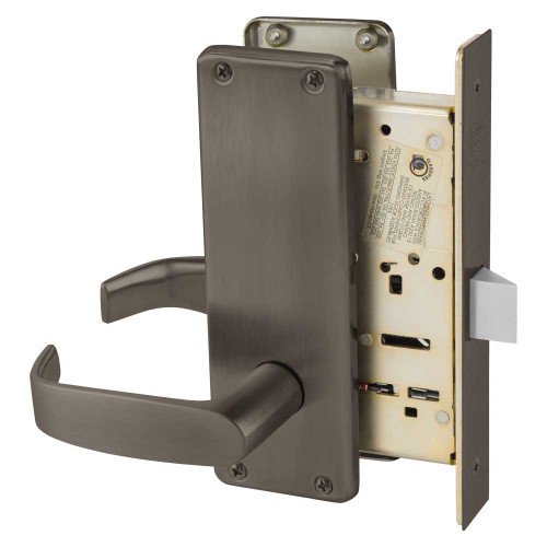 Sargent 8215 WTL 10B Grade 1 Passage or Closet Mortise Lock L - Lever WT - Escutcheon Field Reversible ASA Strike Dark Oxidized Satin Bronze Oil Rubbed 8215 WTL 10B