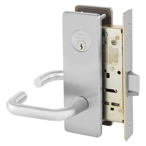 Sargent 8237 LSJ 26D Grade 1 Classroom Mortise Lock J - Lever LS - Escutcheon Field Reversible Conventional Cylinder ASA Strike Satin Chrome 8237 LSJ 26D