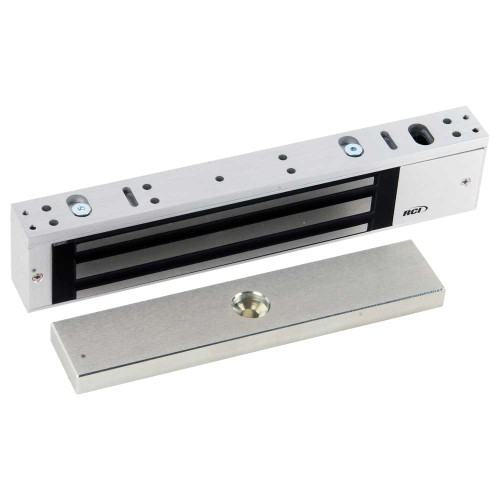 RCI 8371 28 Single 750 Lb Minimag 12/24 VDC Single Outswing Doors Brushed Aluminum 8371 28