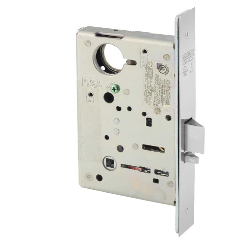 Sargent 8255 26 Office or Entry Mortise Lock Lockbody Only Bright Chrome 8255 26