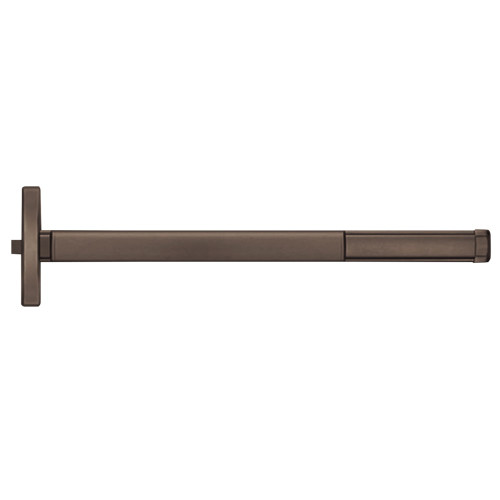 PHI ELRTSFL2414 613 48 Grade 1 Fire Rated Rim Exit Device Narrow Stile Pushpad 48 Device Passage Function Electric Latch Retraction Touchbar Monitor Dark Oxidized Satin Bronze Oil Rubbed Finish Field Reversible