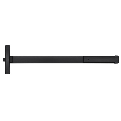 PHI TS2401 622 48 Grade 1 Rim Exit Device Narrow Stile Pushpad 48 Device Exit Only Function Hex Key Dogging Touchbar Monitor Matte Black Finish Field Reversible