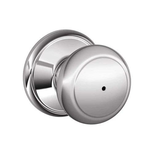 Schlage Residential F40 AND 625 Privacy Lock Andover Knob Bright Chrome F40 AND 625