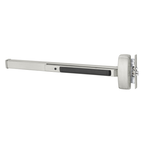 Sargent 8904F ETB RHR 32D Grade 1 Mortise Exit Bar Wide Stile Pushpad 36 Device Night Latch Function B Lever with Escutcheon Hex Key Dogging Satin Stainless Steel Finish Right Hand Reverse