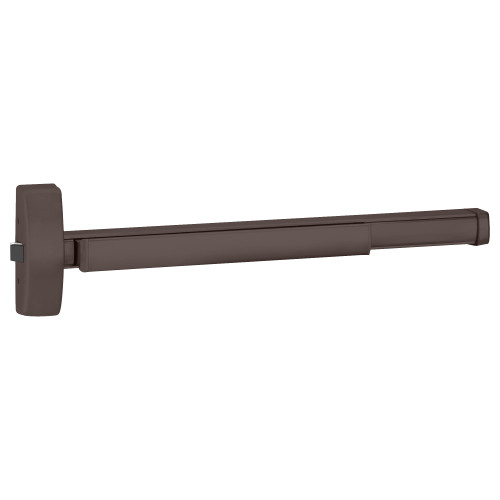 PHI DEFL2114 613 36 Grade 1 Fire Rated Rim Exit Device Wide Stile Pushpad 36 Device Passage Function Delayed Egress Device 15 Seconds Dark Oxidized Satin Bronze Oil Rubbed Finish Field Reversible