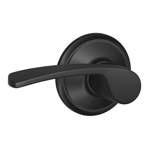 Schlage Residential F10 MER 622 Grade 2 Passage Latch Merano Lever Black Finish F10 MER 622