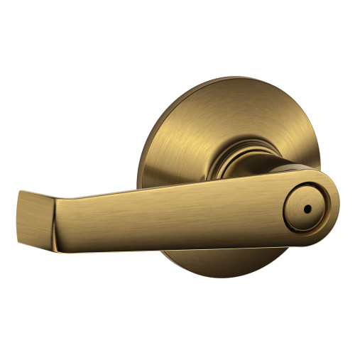 Schlage Residential F40 ELA 609 Grade 2 Privacy Lock Elan Lever Satin Brass Blackened Satin Relieved Clear Coated Finish