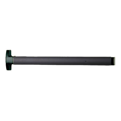First Choice Building Products 369236-BL First Choice 3690 Concealed Vertical Rod Exit 36 Inch Device Narrow Stile Application Non-Handed Prepped for exterior key cylinder no cylinder Black Anodized Aluminum