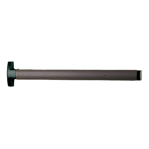First Choice Building Products 369236-BR First Choice 3690 Concealed Vertical Rod Exit 36 Inch Device Narrow Stile Application Non-Handed Prepped for exterior key cylinder no cylinder Dark Bronze Anodized Aluminum 369236-BR