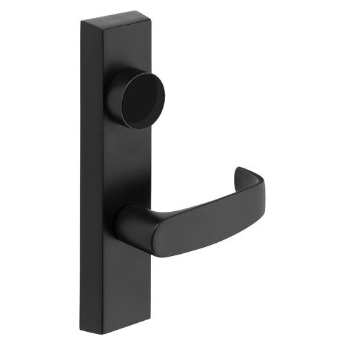 Sargent LC-713-8 ETL RHRB BSP Grade 1 Exit Device Trim Classroom Function Key Outside Unlocks/Locks Trim For Rim 8800 and NB8700 Series Devices Less Cylinder L Lever RHR Black Suede Powder Coat