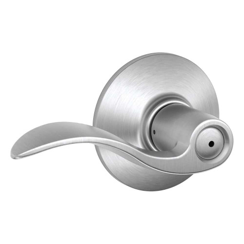Schlage Residential F40 ACC 626 Grade 2 Privacy Lock Accent Lever Satin Chrome Finish F40 ACC 626