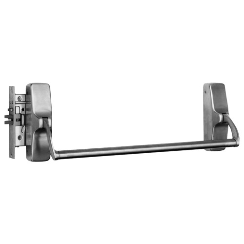 Falcon XX-M-EO US26D 4FT LHR XX Series Crossbar Device Mortis Exit Only 4 Ft Device Left Hand Reverse Satin Chrome XX-M-EO US26D 4FT LHR