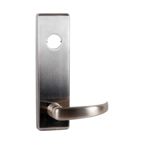 Falcon 510L-Q 32D RHR FSE Electrified 25 Series Lever Trim Fail Secure Quantum Lever Design Right Hand Reverse Satin Stainless Steel 510L-Q 32D RHR FSE