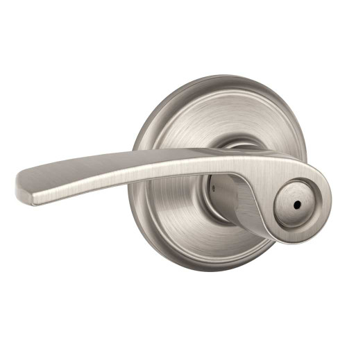 Schlage Residential F40 MER 619 Grade 2 Privacy Lock Merano Lever Satin Nickel Finish F40 MER 619