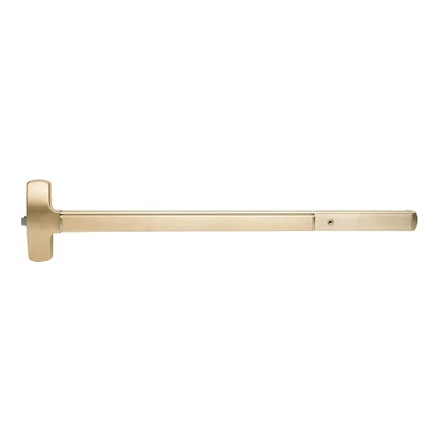 Falcon 25-R-L-BE-D 4 US4 RHR 25 Series Exit Device Rim with Blank Escutcheon Trim Dane Lever Design 4 Ft Device Satin Brass 25-R-L-BE-D 4 US4 RHR