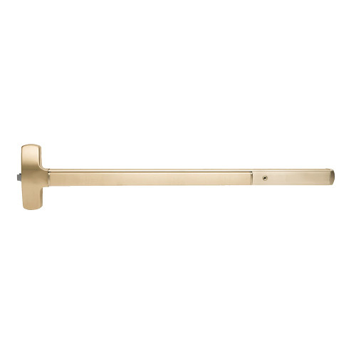 Falcon 25-R-L-NL-D 4 US4 RHR 25 Series Exit Device Rim with Night Latch Trim Dane Lever Design 4 Ft Device Satin Brass 25-R-L-NL-D 4 US4 RHR