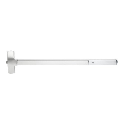 Falcon 25-R-L-NL-D 4 32 RHR 25 Series Exit Device Rim with Night Latch Trim Dane Lever Design 4 Ft Device Bright Stainless Steel 25-R-L-NL-D 4 32 RHR