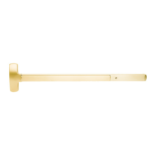 Falcon EL25-M-K 4 3 RHR Electrified 25 Series Exit Device Mortise with Knob Trim 4 Ft Device Bright Brass EL25-M-K 4 3 RHR
