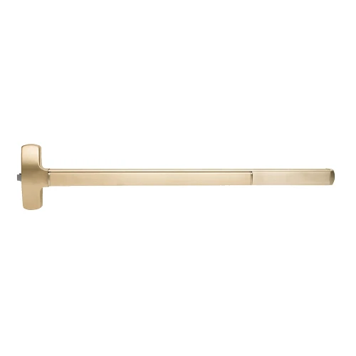 Falcon ELF-25-R-L-D 4 4 RHR Electrified Fire Rated 25 Series Exit Device Rim with Trim Dane Lever Design 4 Ft Device Satin Brass ELF-25-R-L-D 4 4 RHR