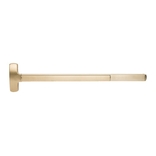 Falcon ELF-25-M-L-VR-Q 4 4 RHR Electrified Fire Rated 25 Series Exit Device Mortise with Vandal Resistant Trim Quantum Lever Design 4 Ft Device Satin Brass ELF-25-M-L-VR-Q 4 4 RHR