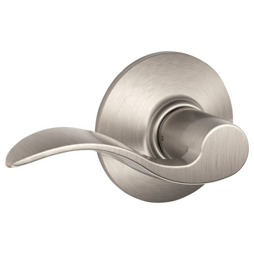 Schlage Residential F10 ACC 619 Grade 2 Passage Latch Accent Lever Satin Nickel Finish