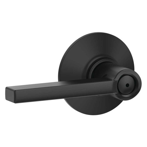 Schlage Residential F40 LAT 622 Grade 2 Privacy Lock Latitude Lever Black Finish F40 LAT 622